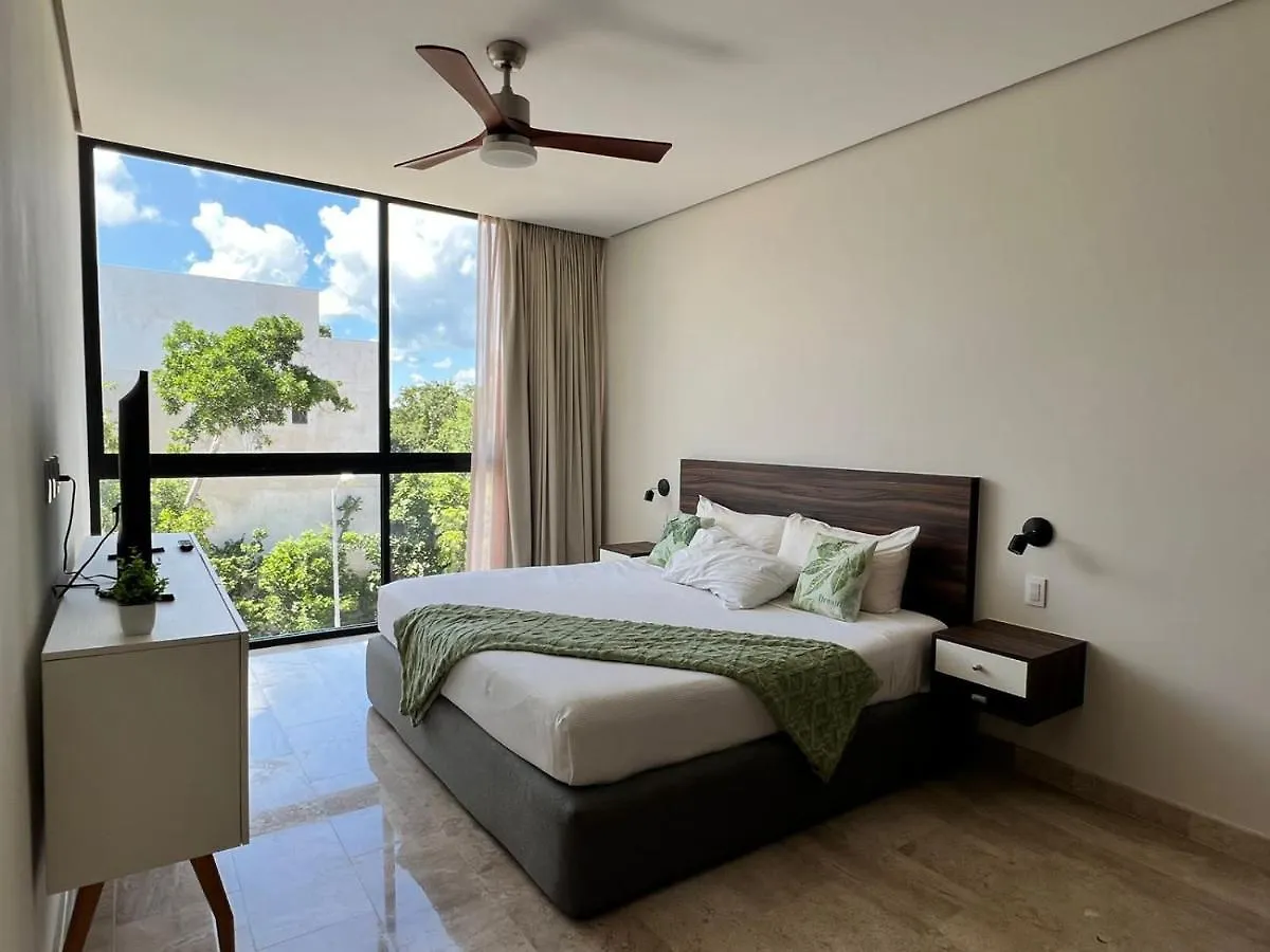 Moderno Y Espacioso Departamento En Aldea Zama Tulum 0*,